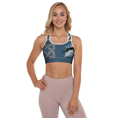Blue navy Padded Sports Bra