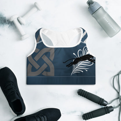 Blue navy Padded Sports Bra